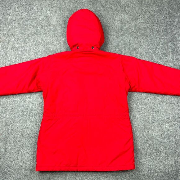 VTG LL‎ Bean Penobscot Parka Jacket Womens Small Red Outerwear Ski Winter USA - Picture 12 of 16